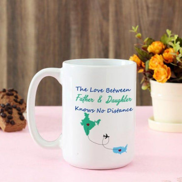 Personalized Large White Ceramic Mug For Dad