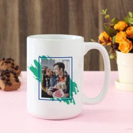 Personalized Large White Ceramic Mug For Dad