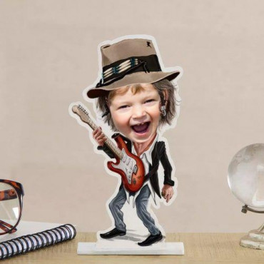 Personalized Rockstar Caricature for Boys