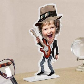 Personalized Rockstar Caricature for Boys