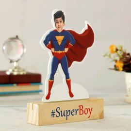Personalized SuperBoy Caricature for Kids