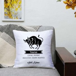 Personalized Taurus Satin Zodiac cushions