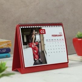 Personalized Calendar in Red