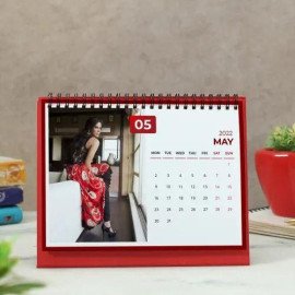 Personalized Calendar in Red