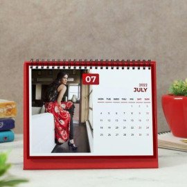 Personalized Calendar in Red