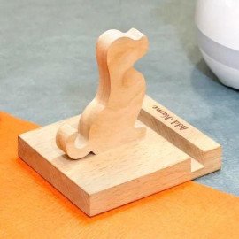 Personalized Wood Mobile Stand - Customize With Name