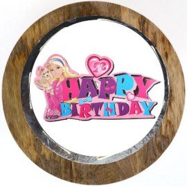 Pink Barbie Birthday Cake