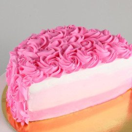 Pink Fantasy Half Cake