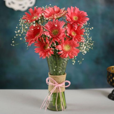 Pink Marvel Gerbera Vase