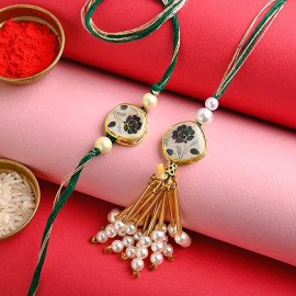 Precious Printed Stone Rakhis