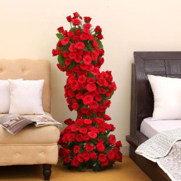 Premium 100 Red Roses Arrangement