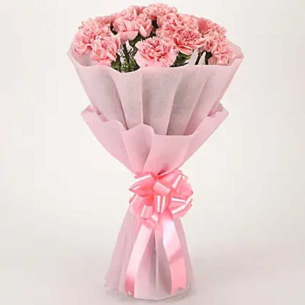 Pretty Pink Carnations Bouquet