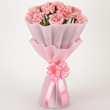 Pretty Pink Carnations Bouquet