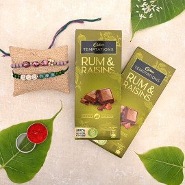 Pretty Beads Choco Rakhi