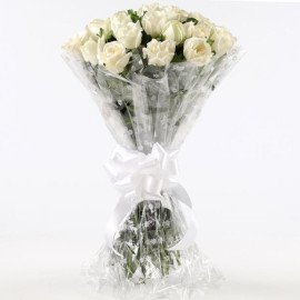 Pure Elegance 24 White Roses Bunch