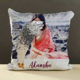 Queen Personalized Magic Reveal Sequin cushions