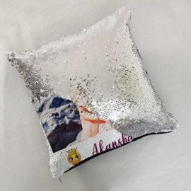 Queen Personalized Magic Reveal Sequin cushions
