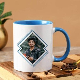 Quirky Bhai Personalized Blue Mug