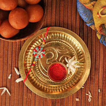 Rakhi Thali with Gulab Jamun