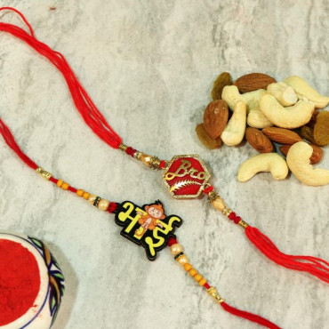 Rakhi With Dryfruit Combo