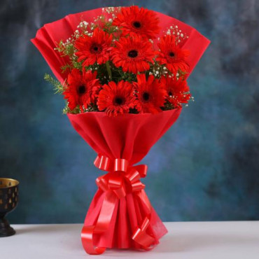 Red Elegance Gerbera Blossoms