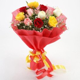 Romantic Bunch of Mixed Roses