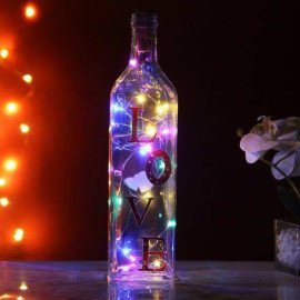 Romantic Personalized LED Bottle Lamp