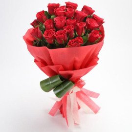 Romantic Red Roses Bouquet