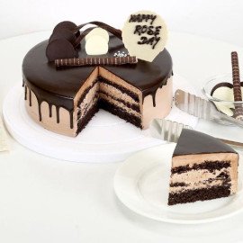 Rose Day Chocolate Cake