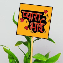 Rudraksha Rakhi Two Layer Bamboo Plant