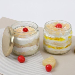 Set of 2 Sumptuous Pineapple Jar Cake