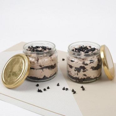 Set of 2 Vivacious Chocolate Jar Cake