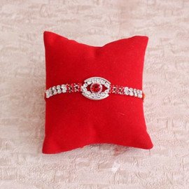 Silver Rakhi with Haldiram Jeera Cookies