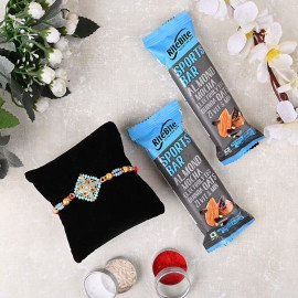 Sky Blue Rakhi with Sports Bar