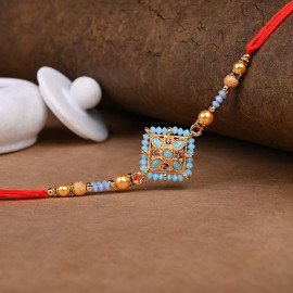 Sky Blue Rakhi with Sports Bar