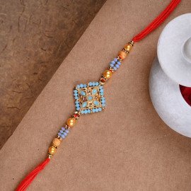 Sky Blue Rakhi with Sports Bar