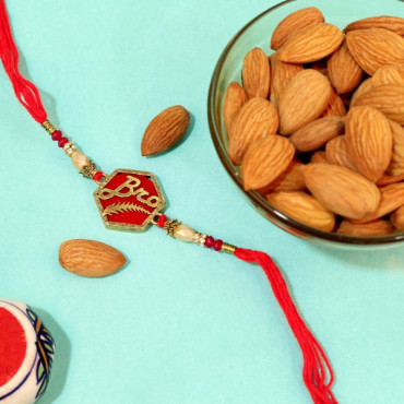 Spectacular Bro Rakhi with Almonds