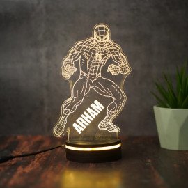 Spider Boy Personalized Led Night Lamp