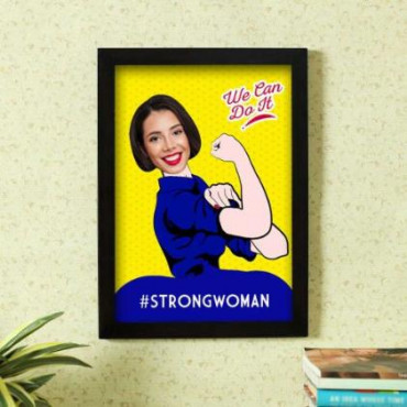 Strong Woman Personalized Photo Frame