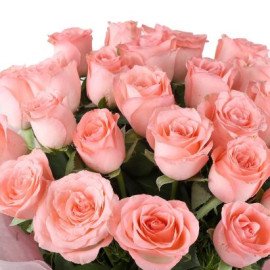 Stylish Pink Roses Bouquet