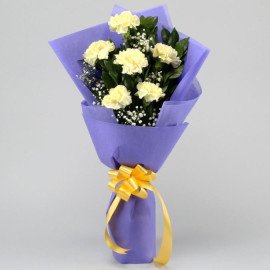 Sunshine Love Yellow Carnations