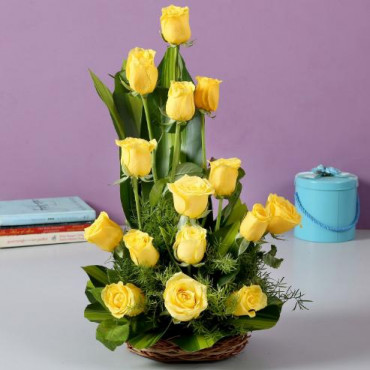 Sunshine Yellow Roses Bouquet