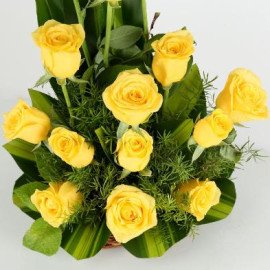 Sunshine Yellow Roses Bouquet