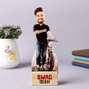 Swag Dude Personalized Caricature Stand