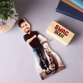 Swag Dude Personalized Caricature Stand