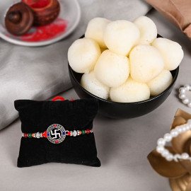 Swastik Rakhi N Rasgulla Combo