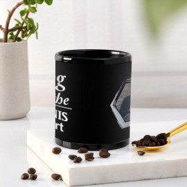 Tennis Lover Personalized Black Ceramic Mug
