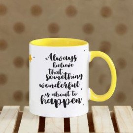 To New Beginnings Yellow Mug