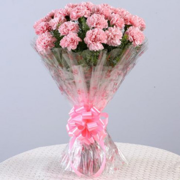 Unending Love 24 Light Pink Carnations Bouquet