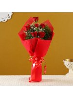 Vivid Love Red Roses Bouquet